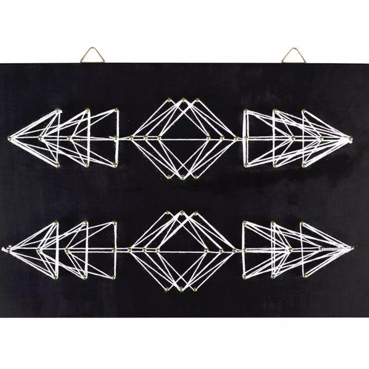 Graine créative Coffret String Art - Tableau noir Flèches déco art filaire 30 x 22 cm