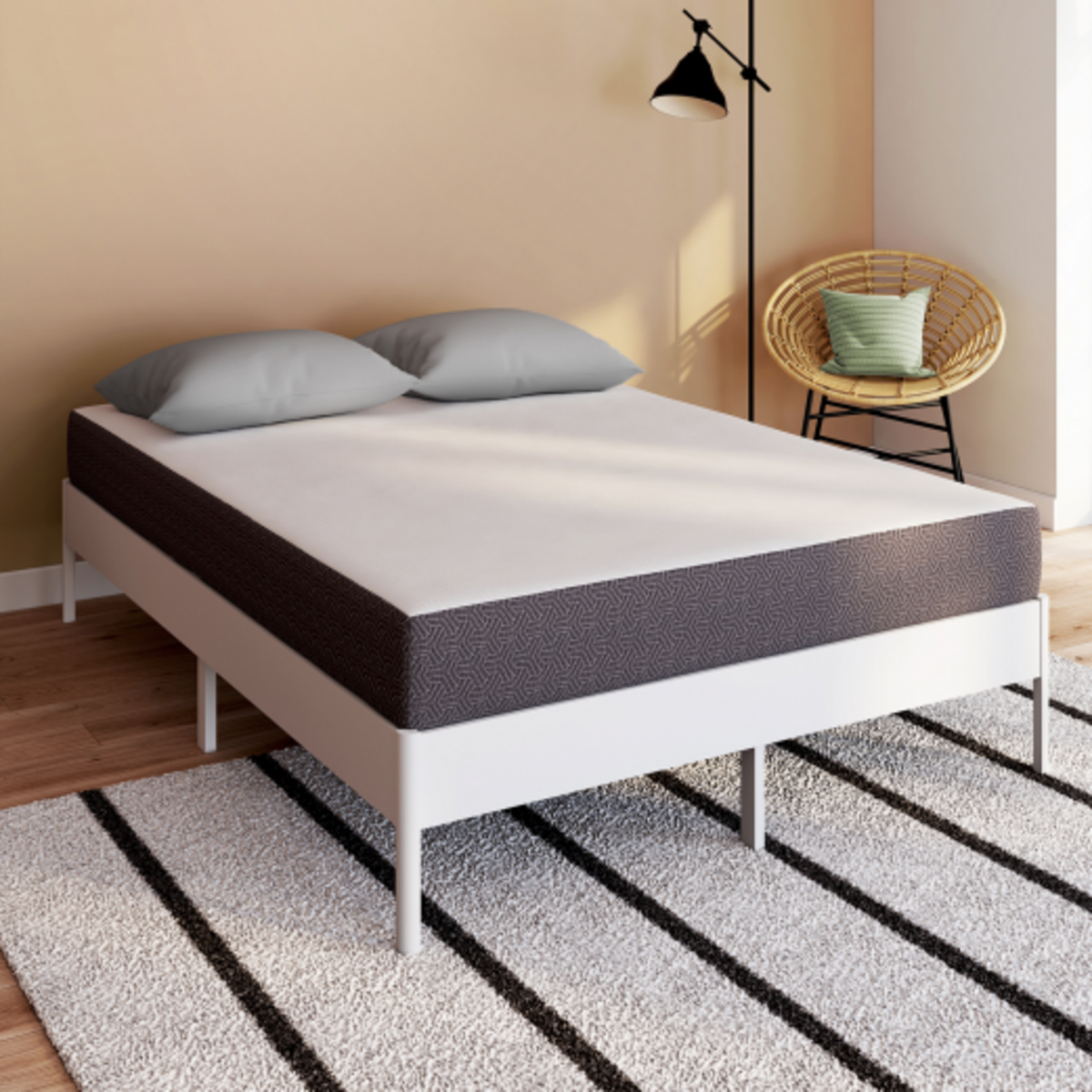 ID MARKET Matelas 140 x 190 cm STELLA à mémoire de forme épaisseur 20 cm