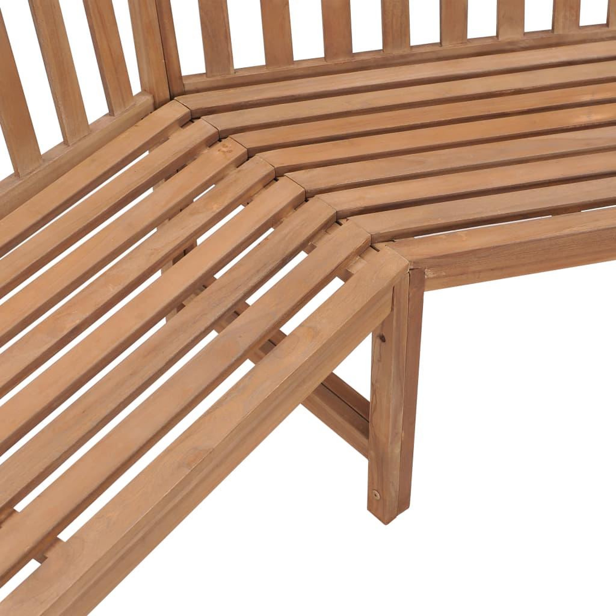 Voir la diapositive 5 : VIDAXL Banc d'angle de jardin 185x185x90 cm bois de teck solide
