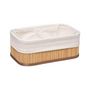 Voir la diapositive 3 : FIVE Lot de 3 paniers en bambou naturel et polyester