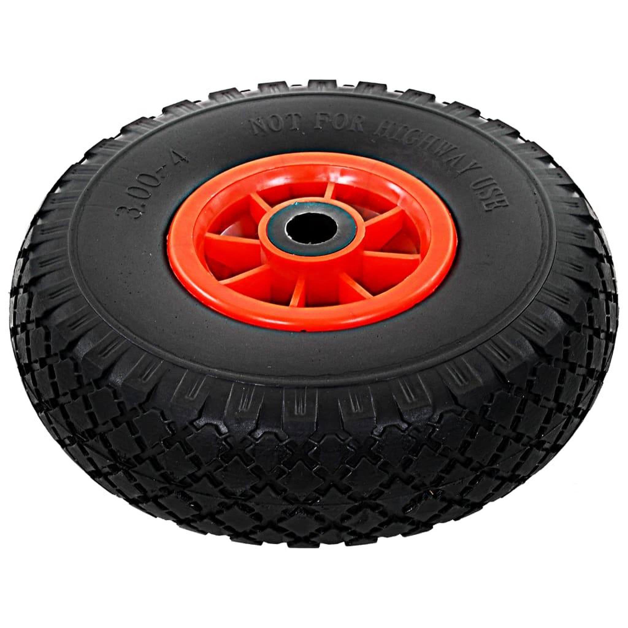 Voir la diapositive 3 : VIDAXL Roue de diable 4 pcs PU solide 3.00-4 (260 x 85 mm)