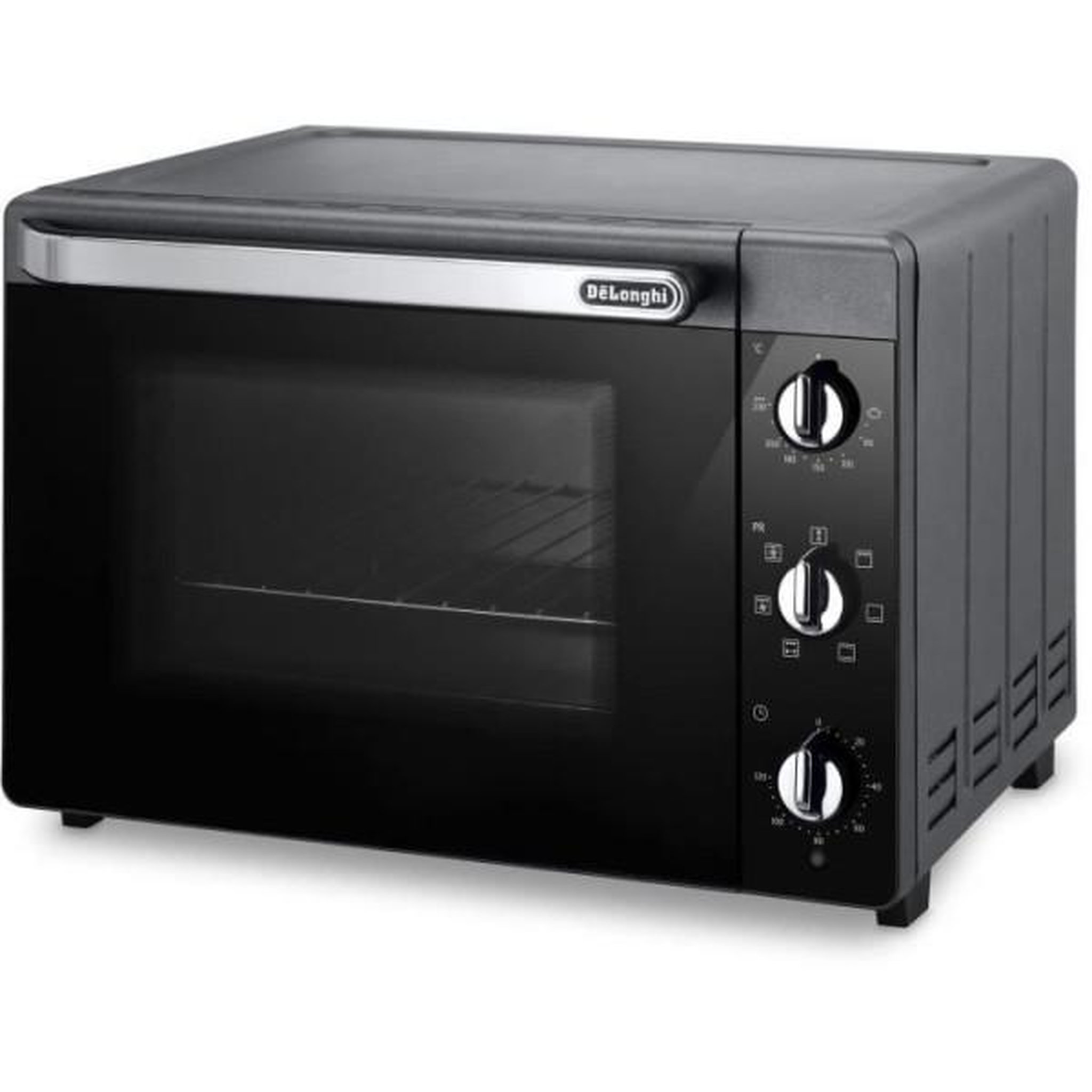 DELONGHI Mini Four Electrique  - Chaleur tournante - Tournebroche - DELONGHI - EO40123.S - Noir - 40 L - 51,5 x 44 x 36 cm - 2000 W