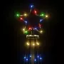 VIDAXL Arbre de Noël cone 108 LED Colorees 70x180 cm