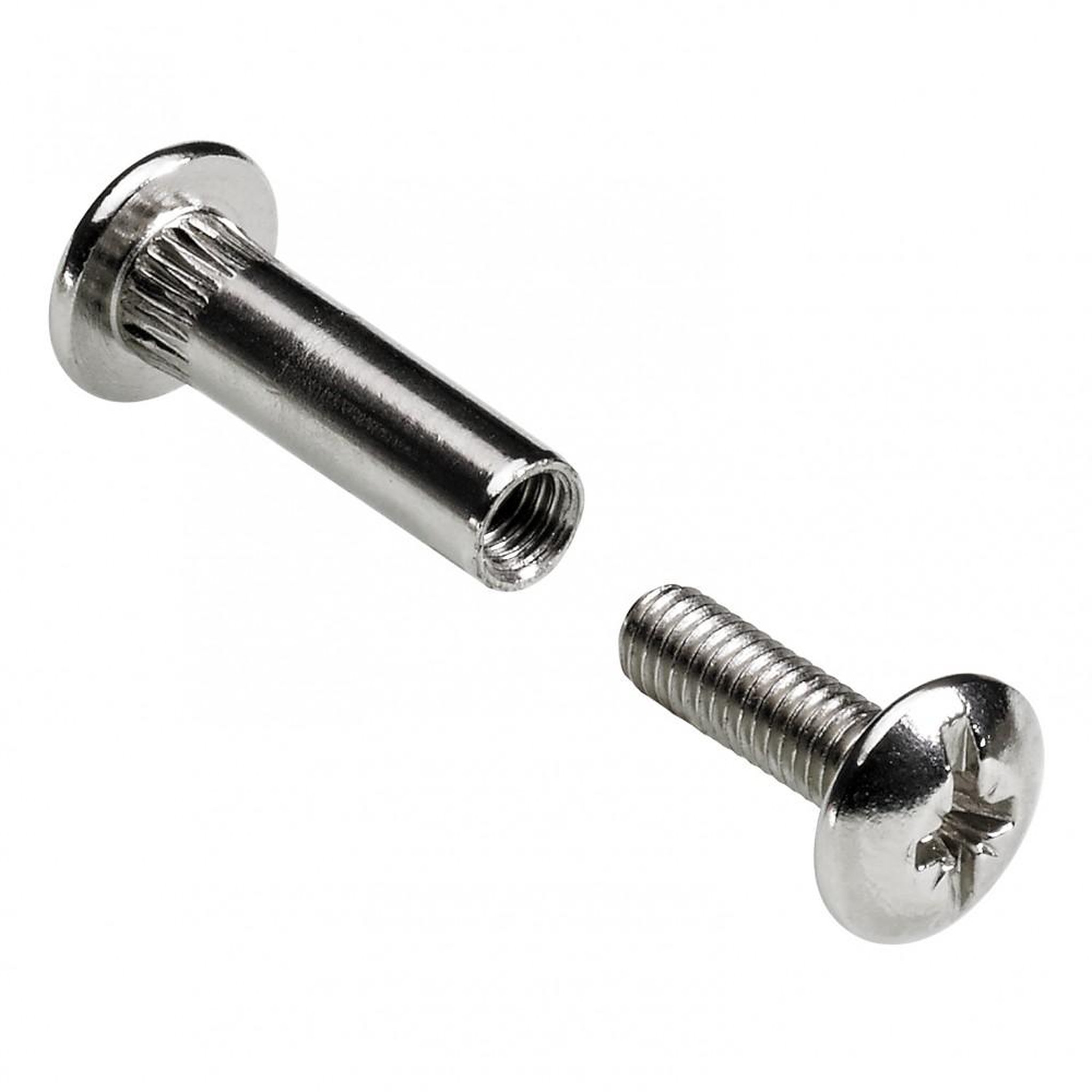 CENTRALE BRICO Lot de 4 vis d'assemblage acier nickelé HETTICH, l.42 mm