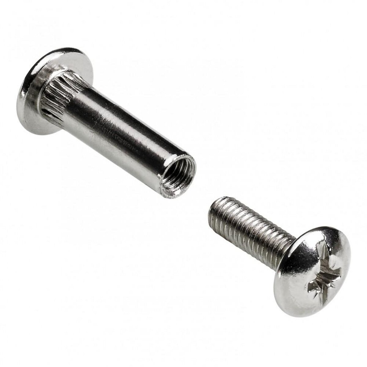 CENTRALE BRICO Lot de 4 vis d'assemblage acier nickelé HETTICH, l.42 mm