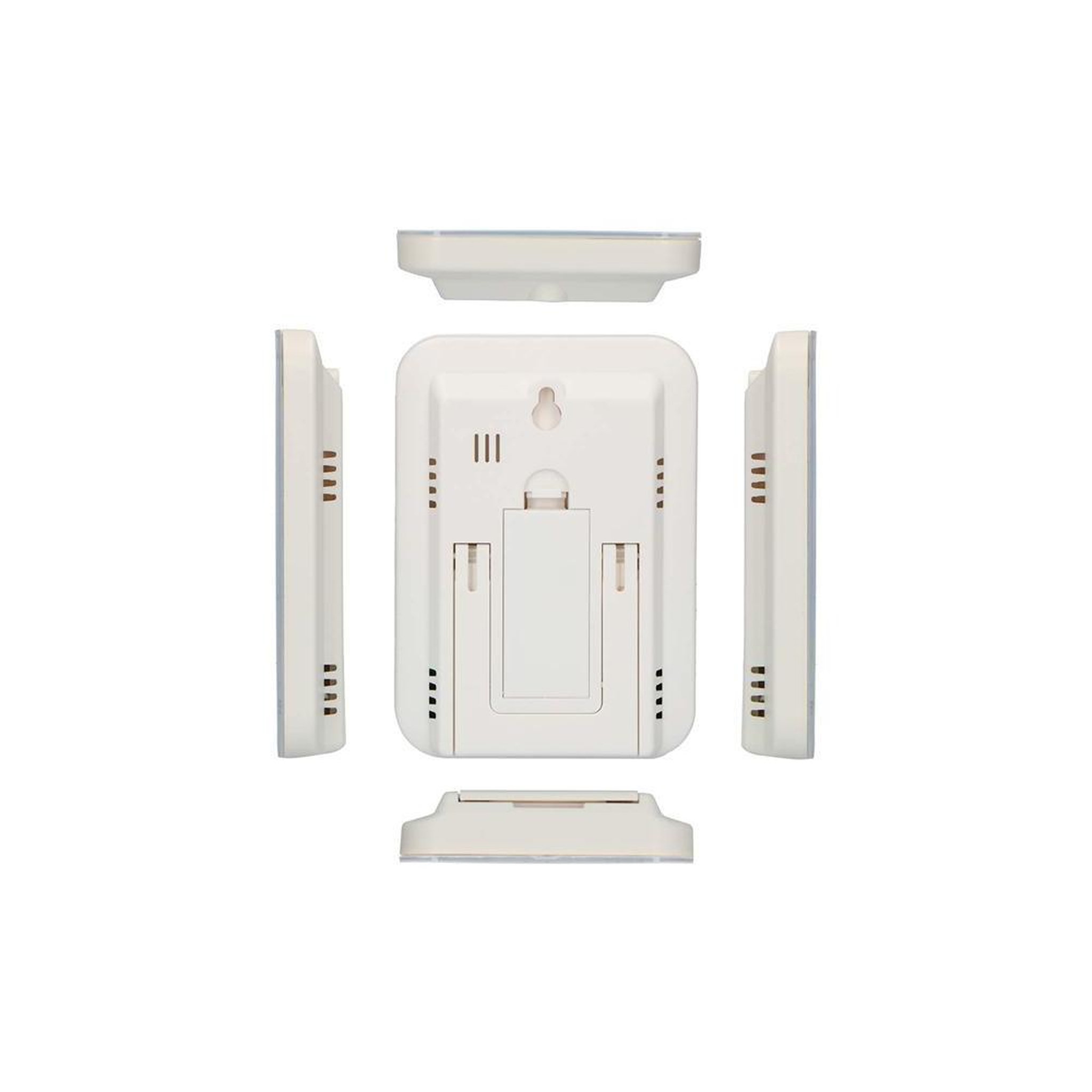 Voir la diapositive 4 : NEDIS Station météo sans fil ws-1200, capteur extérieur 30 m, jauge de pluie, écran lcd, température et humidité intérieur/extérieur, alarme et horloge dcf/rcc