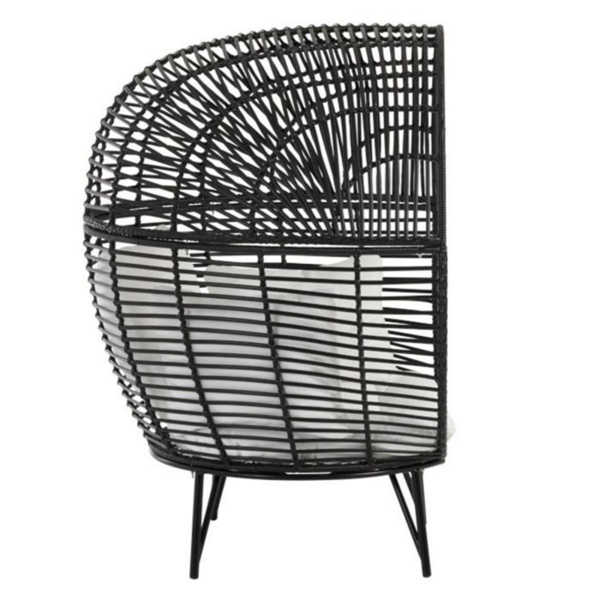 Paris Prix Fauteuil Design Ovale  Aciera  151cm Noir