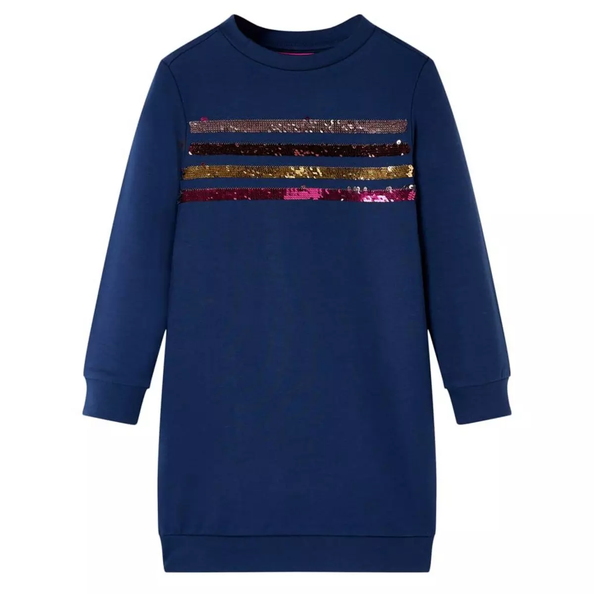 VIDAXL Robe sweatshirt pour enfants bleu marine 140