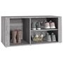 Voir la diapositive 4 : VIDAXL Armoire a chaussures Sonoma gris 100x35x45 cm Bois d'ingenierie