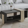 Voir la diapositive 2 : Habitat et Jardin Table basse en bois  Meleni  - 90 x 49 x 40 cm - Gris anthracite