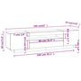Voir la diapositive 6 : VIDAXL Meuble TV avec lumieres LED Chene fume 160x35x40 cm
