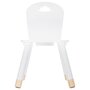 ATMOSPHERA Chaise douceur blanche pour enfant en bois