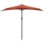 Voir la diapositive 3 : VIDAXL Parasol de balcon et mat en aluminium Terre cuite 270x144x222cm
