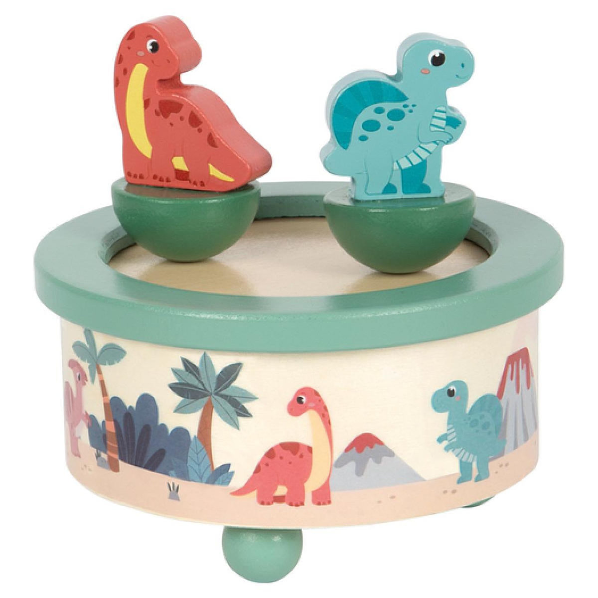 SMALLFOOT Boîte à musique Dino en bois