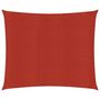 Voir la diapositive 2 : VIDAXL Voile d'ombrage 160 g/m^2 Rouge 2,5x3 m PEHD