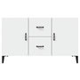Voir la diapositive 5 : VIDAXL Buffet blanc 100x36x60 cm bois d'ingenierie