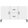 Voir la diapositive 5 : VIDAXL Buffet blanc 100x36x60 cm bois d'ingenierie