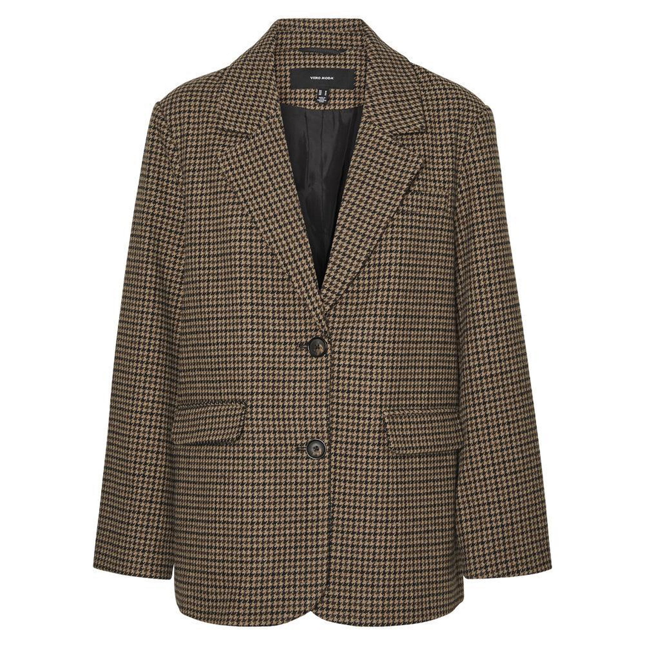 Voir la diapositive 5 : Vero Moda Blazer Pied poule Marron Femme Vero Moda Julie