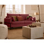 Voir la diapositive 3 : LISA DESIGN Ercolano - canapé 3 places convertible - couchage quotidien - matelas 11 cm - en velours