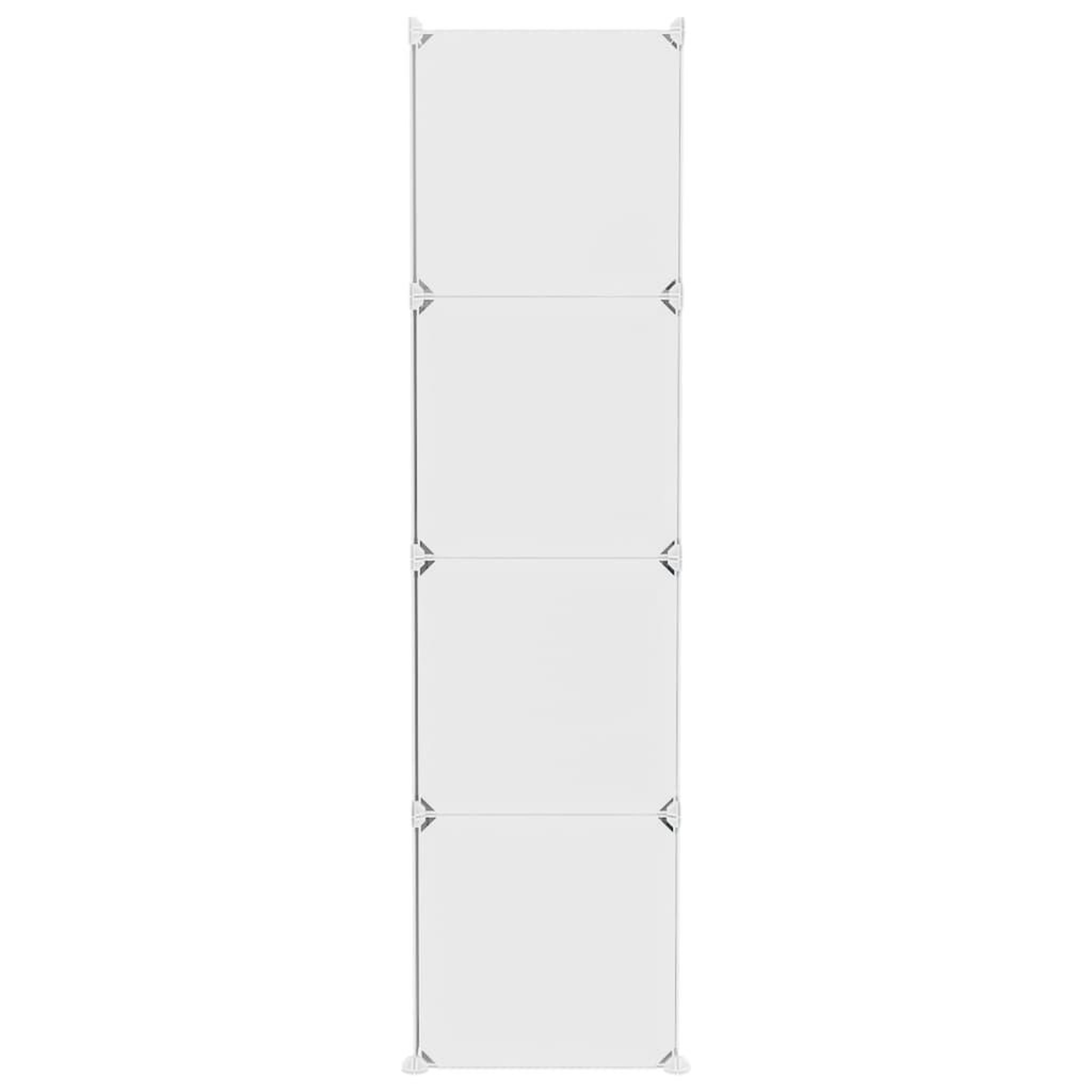 Voir la diapositive 4 : VIDAXL Armoire de rangement pour enfants avec 10 cubes Blanc PP
