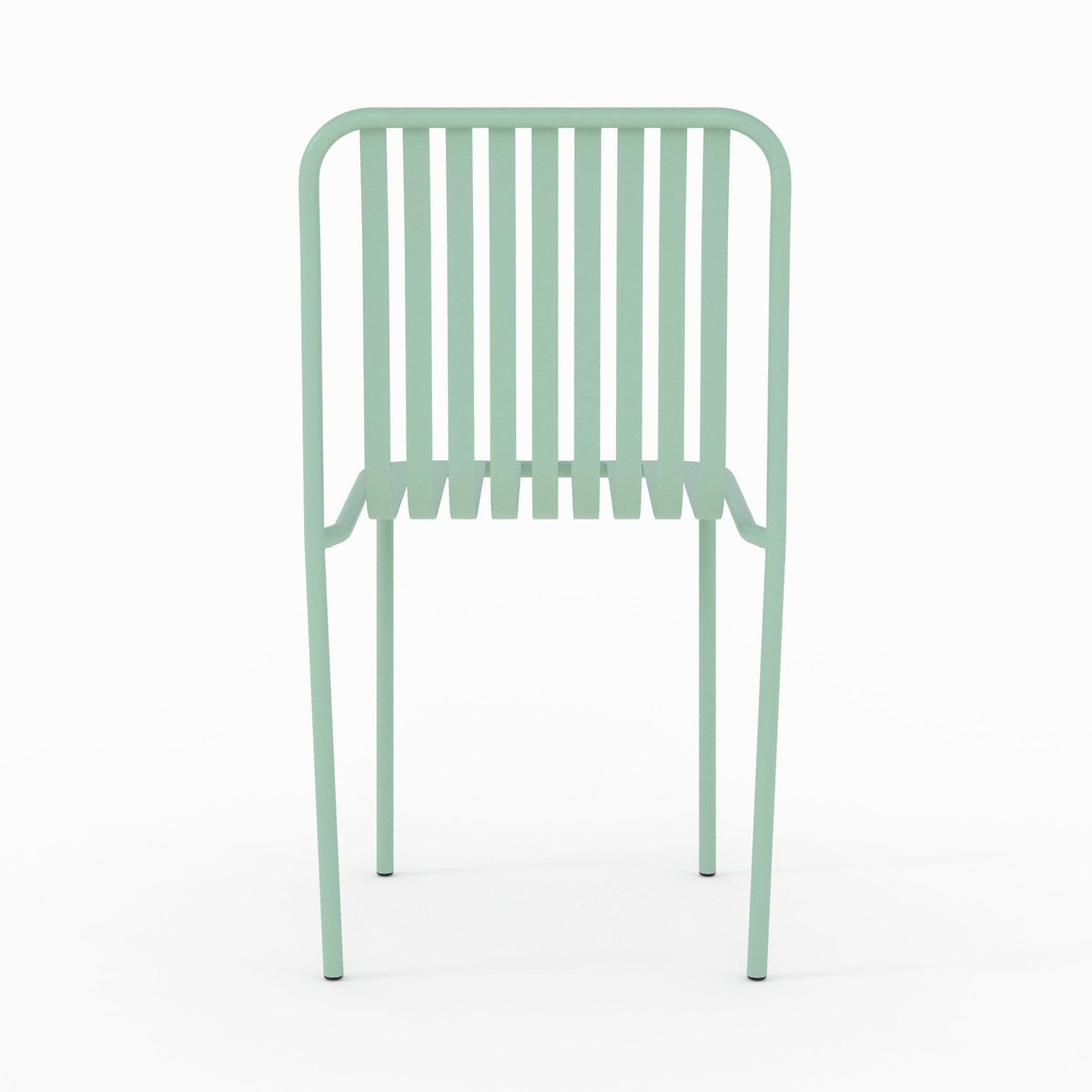 Rendez vous déco Lot de 2 chaises de jardin en métal vert clair-Yumi