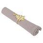 Voir la diapositive 2 : ATMOSPHERA Lot de 2 Ronds de Serviette Sapin  Soir  6cm Or