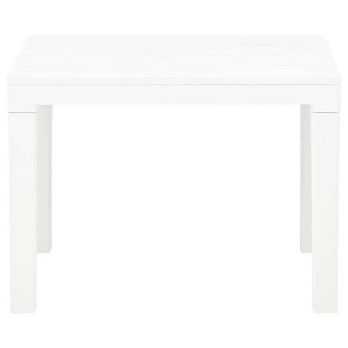 VIDAXL Bancs de jardin lot de 2 Blanc Plastique