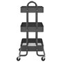 Voir la diapositive 4 : VIDAXL Chariot a 3 niveaux Anthracite 43x34x79 cm Acier