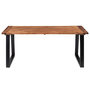 Voir la diapositive 2 : VIDAXL Table a manger Bois d'acacia massif 180x90 cm