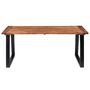 Voir la diapositive 2 : VIDAXL Table a manger Bois d'acacia massif 180x90 cm