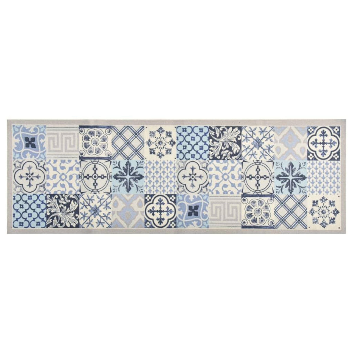 VIDAXL Tapis de cuisine lavable Mosaïque 60x300 cm
