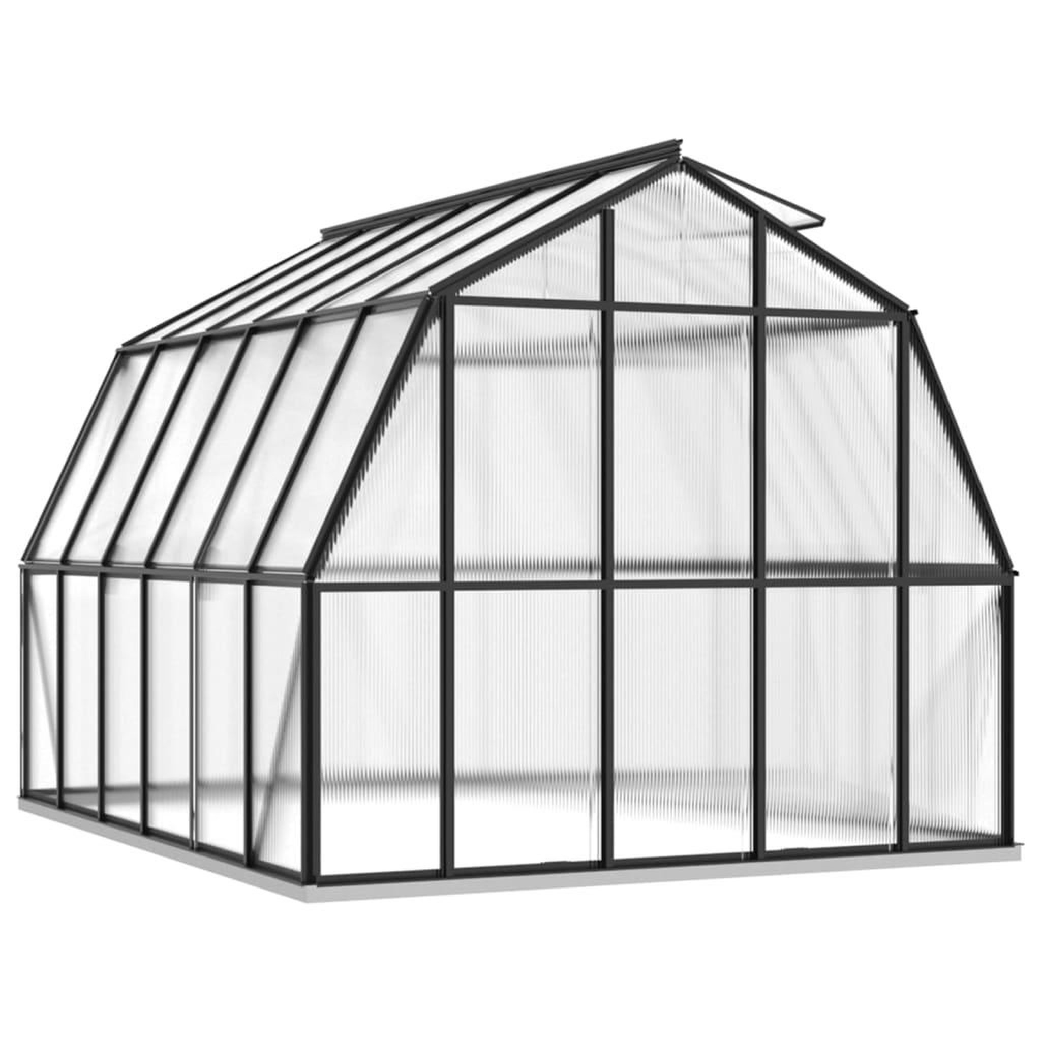 Voir la diapositive 4 : VIDAXL Serre avec cadre de base anthracite 9,53 m^2 Aluminium