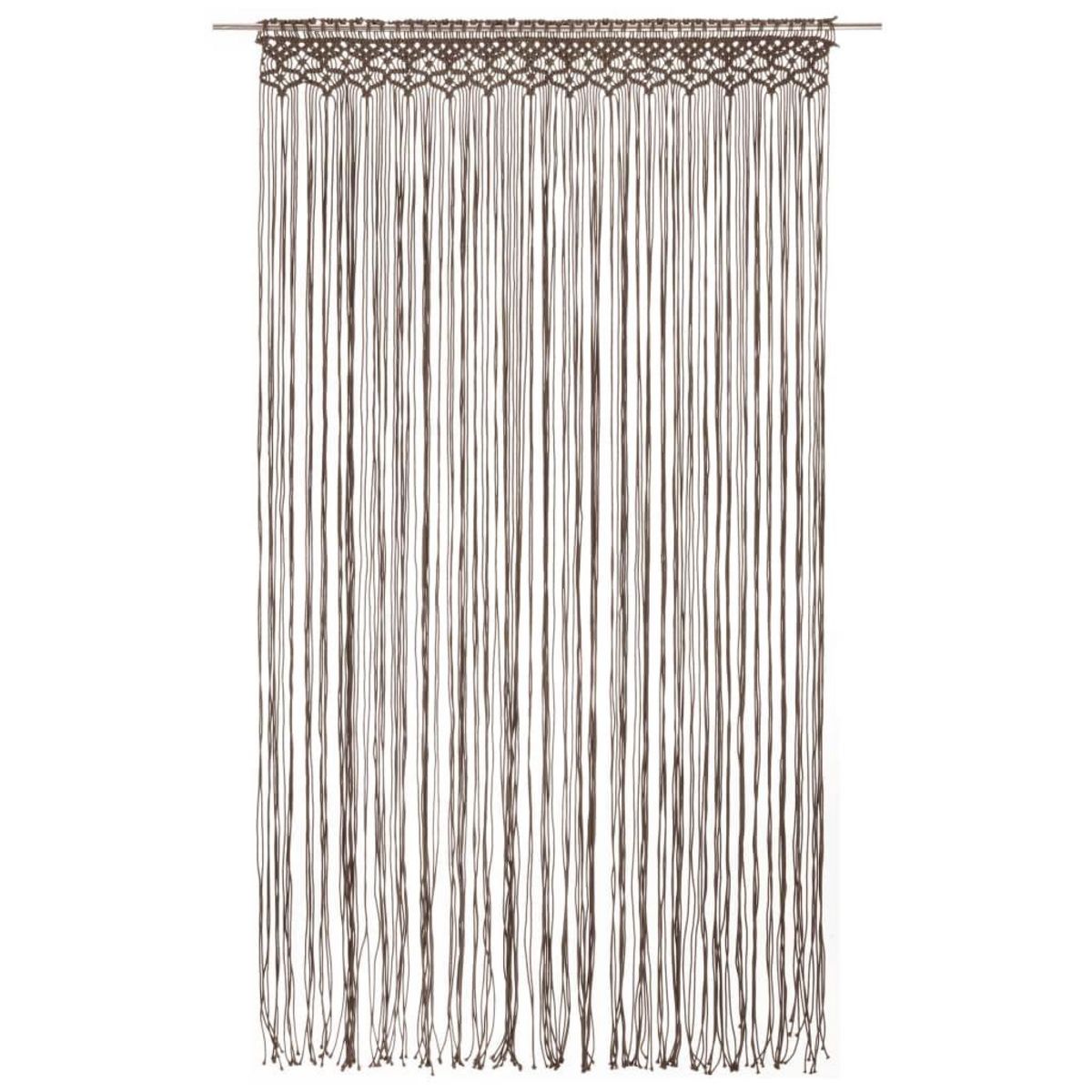 VIDAXL Rideau en macrame Taupe 140x240 cm Coton
