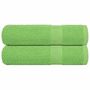 Voir la diapositive 1 : VIDAXL Serviettes de douche 2 pcs vert pomme 70x140 cm 100% coton