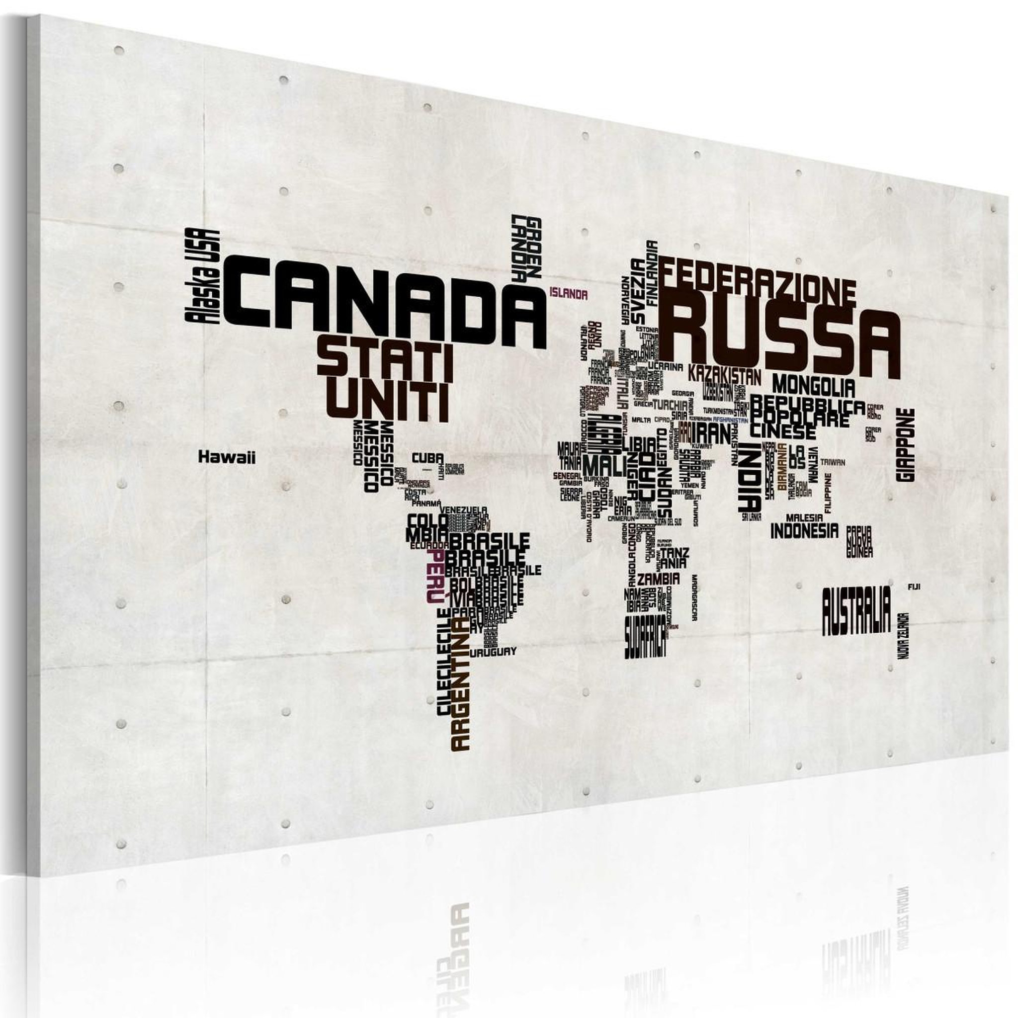 Paris Prix Tableau imprimé  what a wonderful world. Coloris disponibles : Multicolore