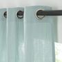 Voir la diapositive 2 : FUTURE HOME Rideau uni en gaze de coton oeillets à l'unité 140x260cm