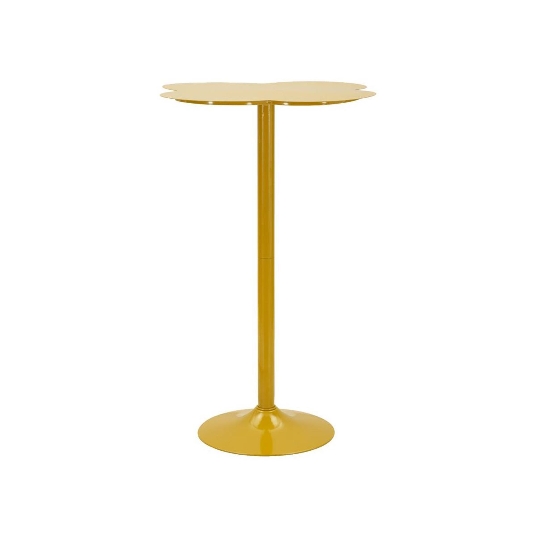 Paris Prix Table de bar en métal  clox  103cm moutarde
