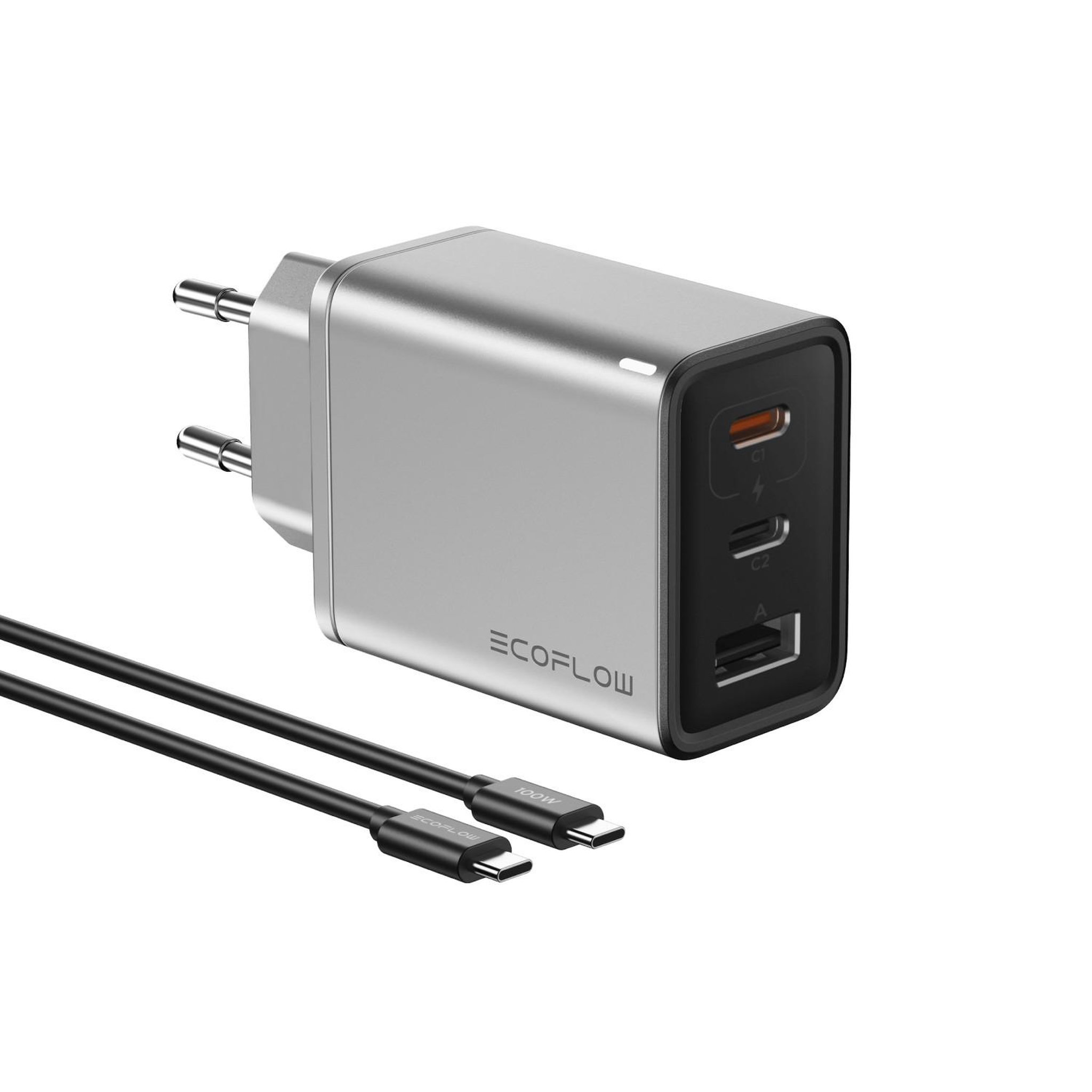 ECOFLOW EcoFlow RAPID 65 W Universel Argent Secteur Charge rapide Intérieure