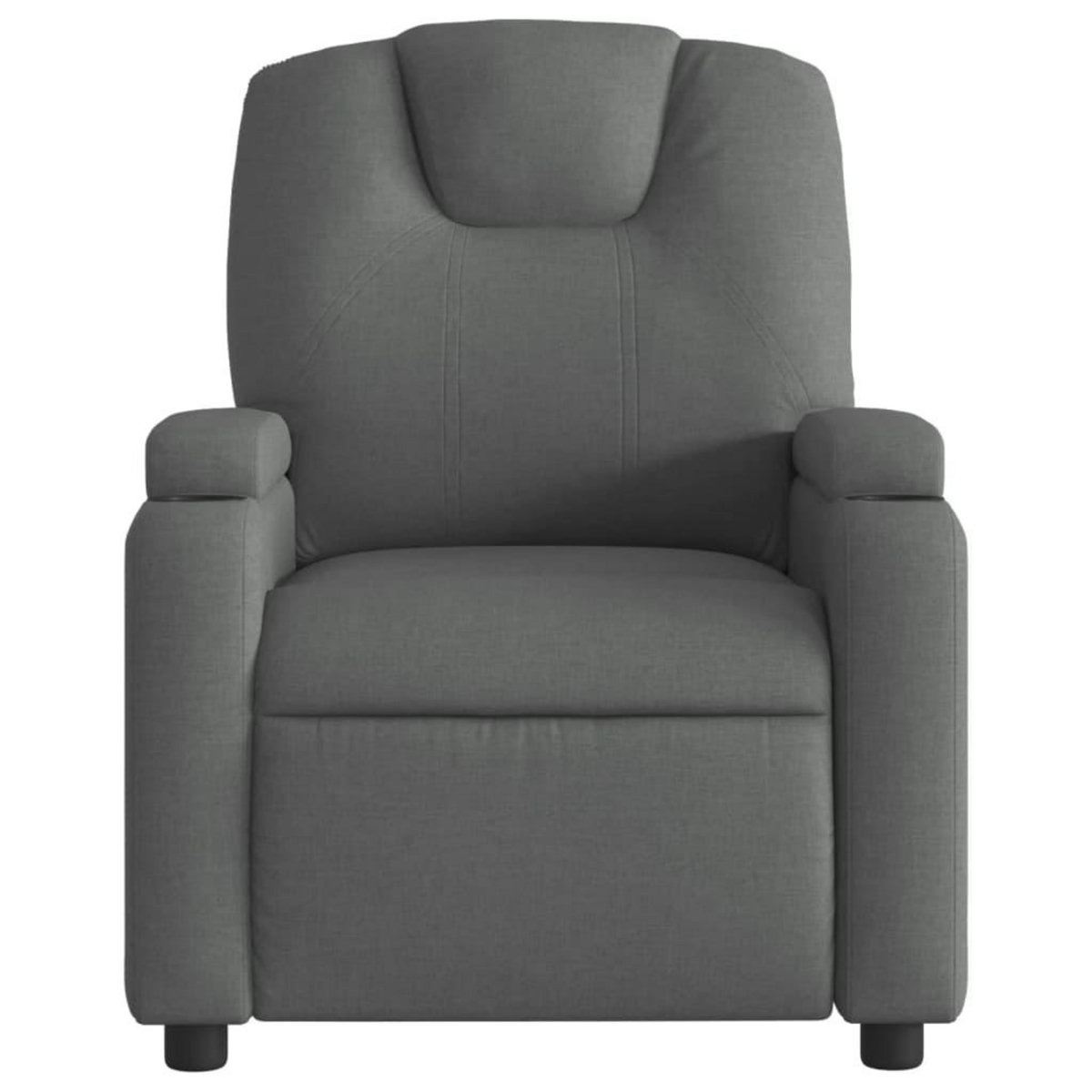 VIDAXL Fauteuil inclinable Gris fonce Tissu