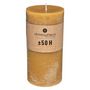 Voir la diapositive 2 : COMPTOIR DE LA BOUGIE Bougie Cylindrique  Rustic  14cm Jaune
