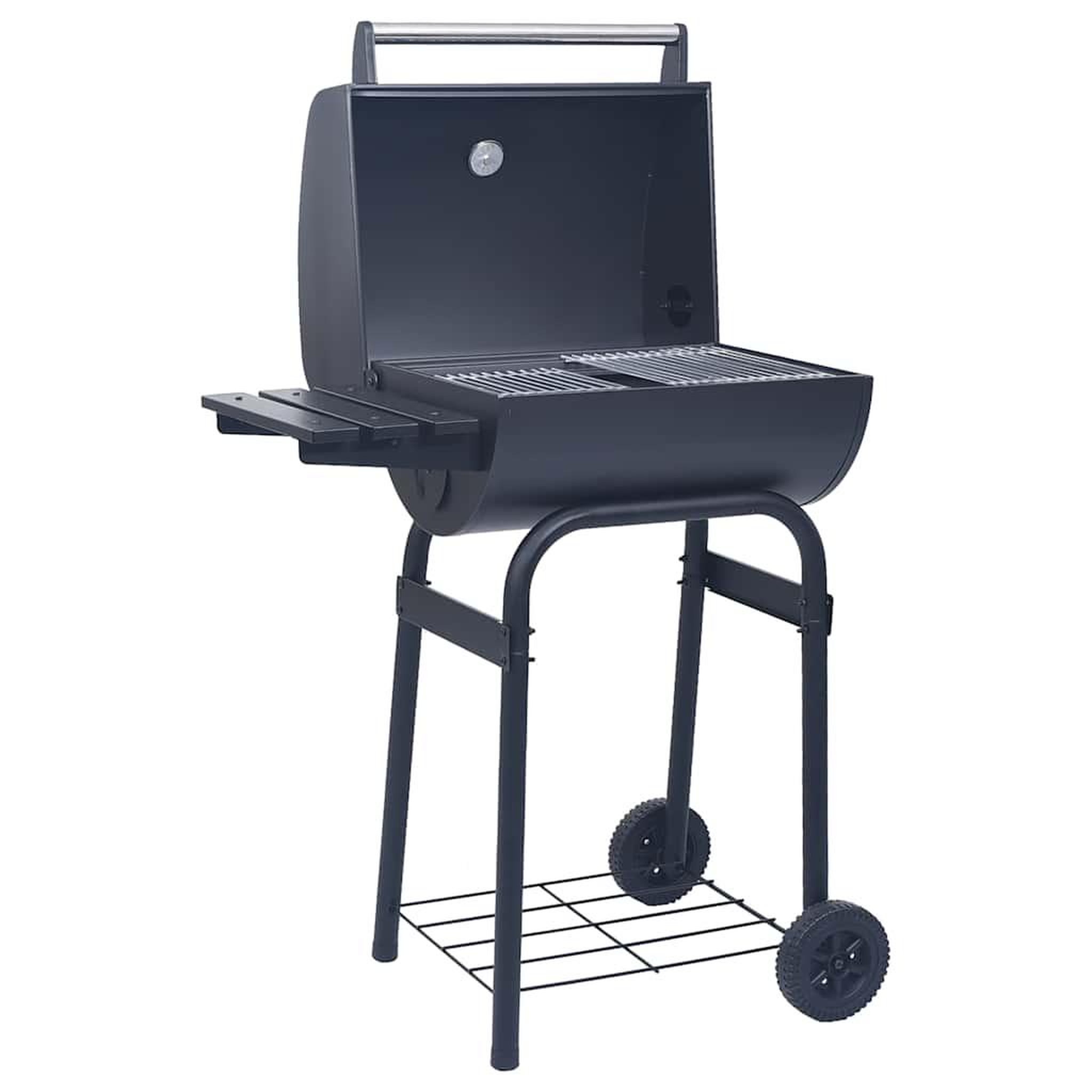 Voir la diapositive 5 : VIDAXL Gril barbecue au charbon avec etagere inferieure Noir