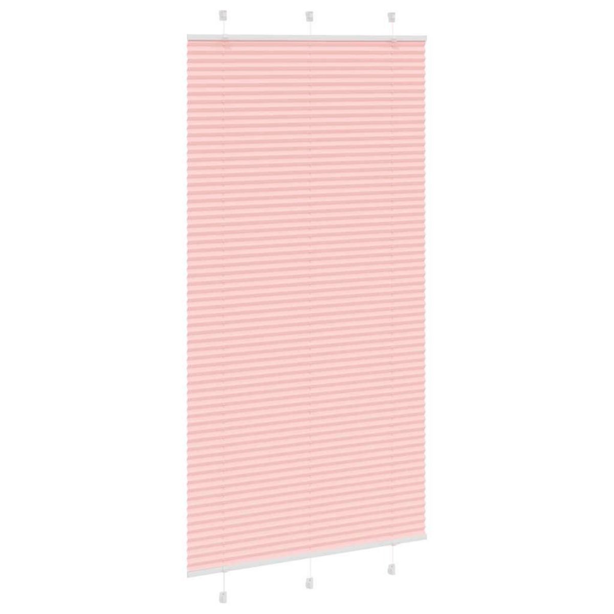 VIDAXL Store plisse rose 110x200 cm largeur du tissu 109,4cm polyester