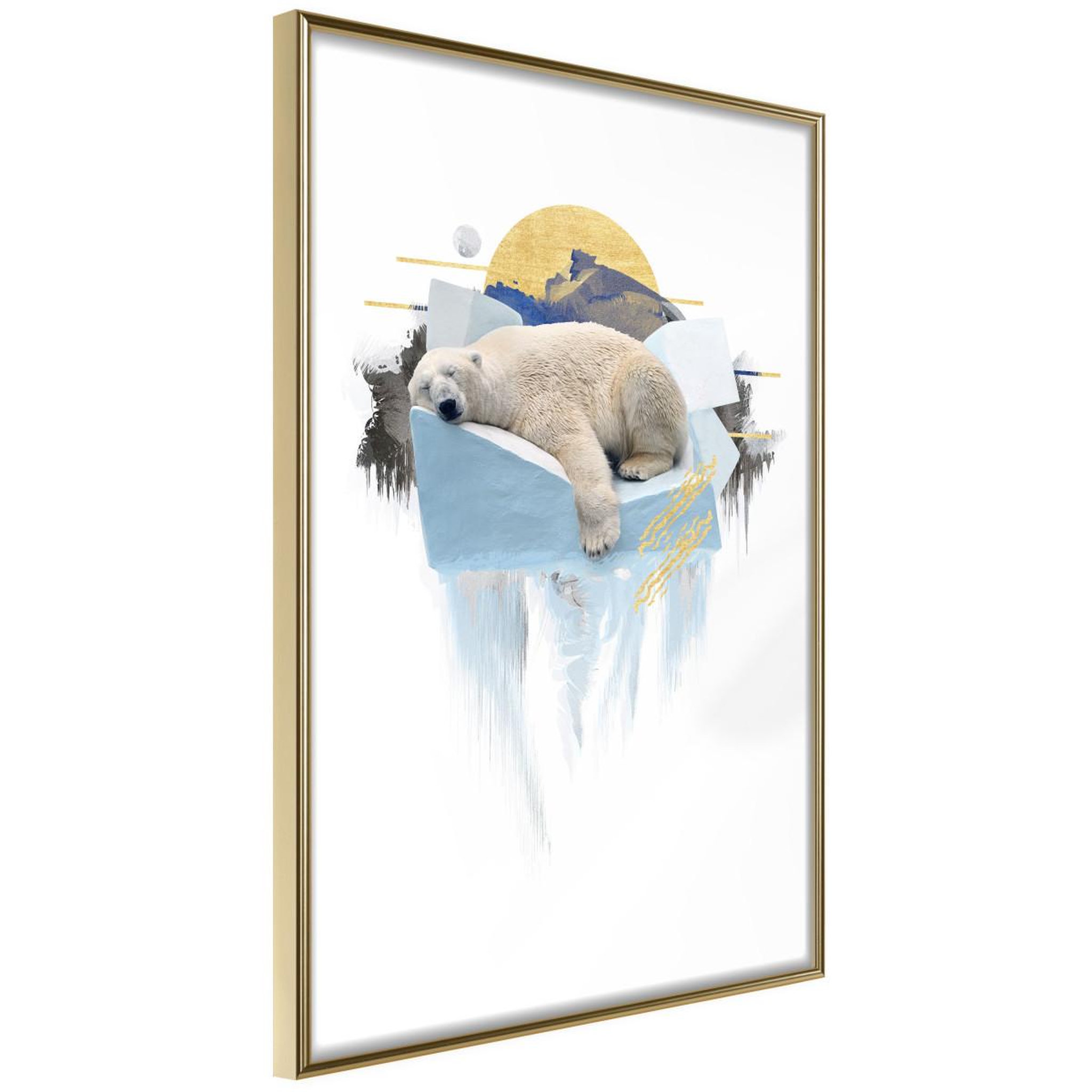 Voir la diapositive 1 : Paris Prix Affiche Murale Encadrée  King of the Arctic