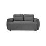 Voir la diapositive 2 : BEST MOBILIER Mahina - canapé droit 2 places - en tissu bouclette