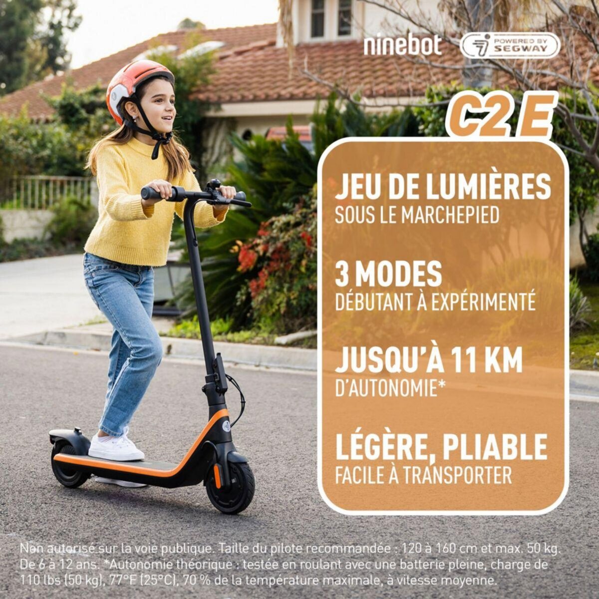 Segway Trottinette électrique enfant C2 enfant