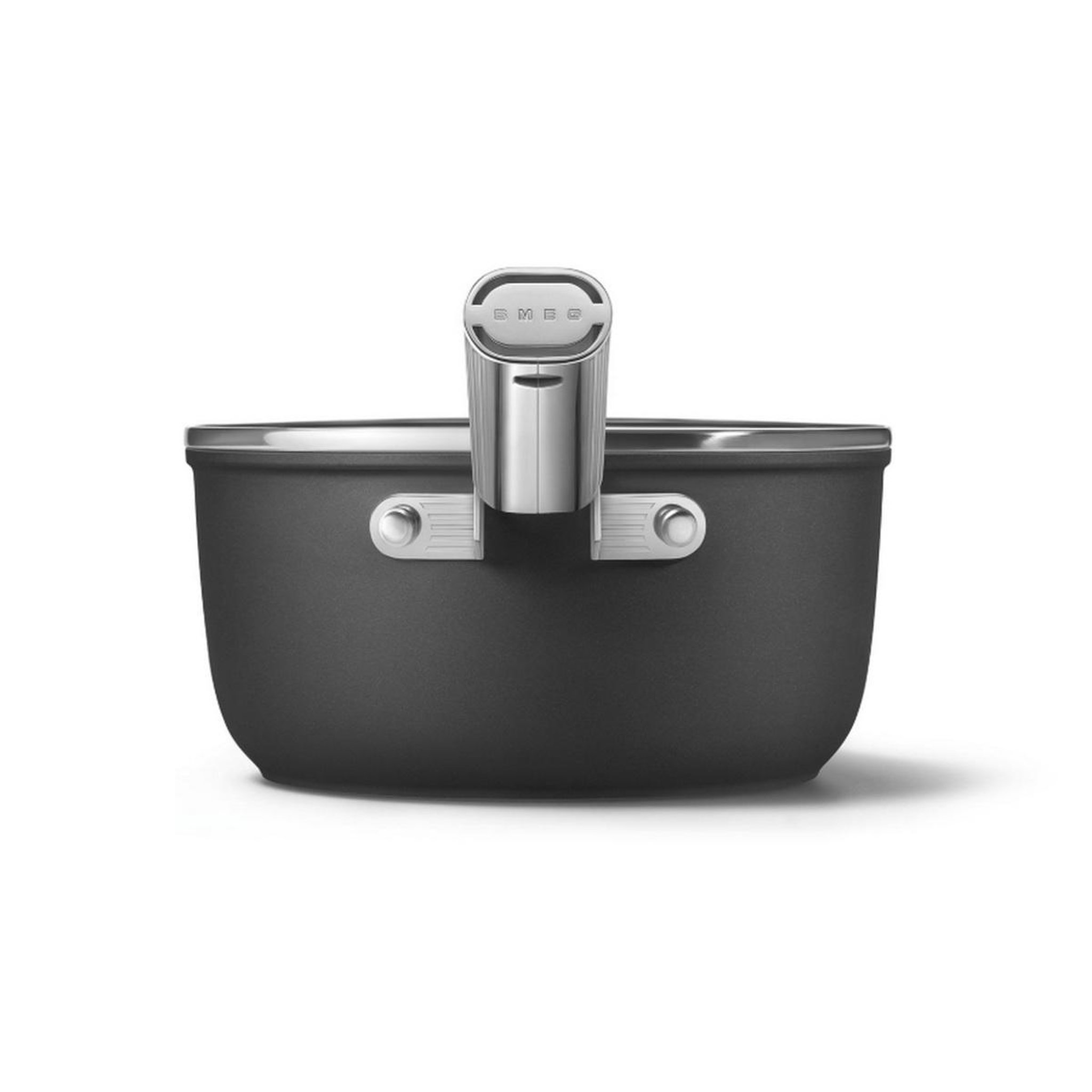 Voir la diapositive 3 : SMEG Casserole noir mat 20cm + couvercle - SPF2012BLM