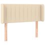 Voir la diapositive 3 : VIDAXL Tete de lit a LED Creme 83x16x78/88 cm Tissu