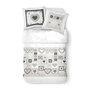 Voir la diapositive 1 : Today TODAY Parure de lit Coton 2 personnes - 240x260 cm - Imprime Blanc Eden