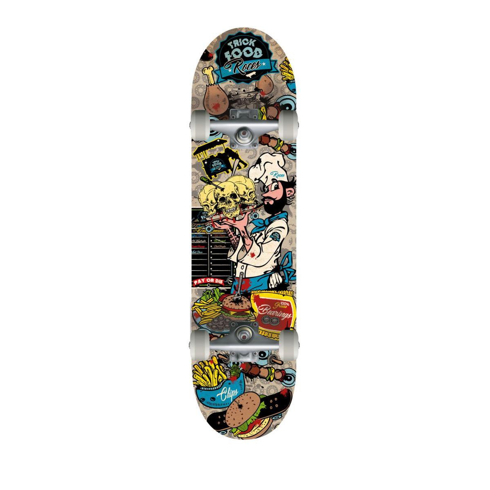 Roces Skateboard  Trickfood burgers