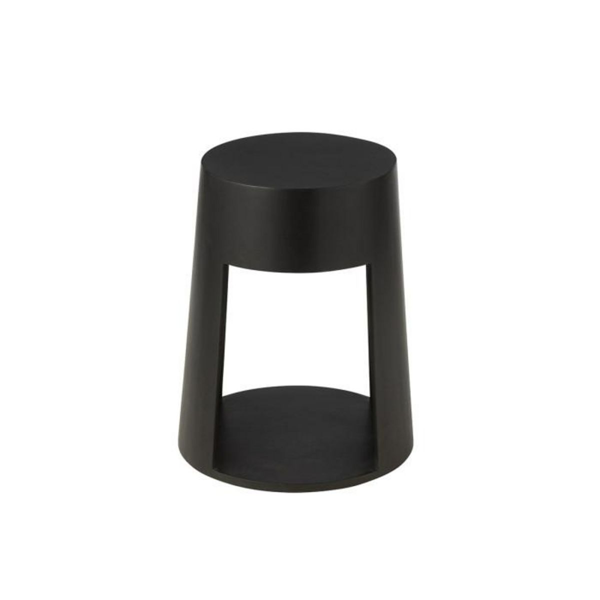 Paris Prix Table d'Appoint en Bois  Drawn  50cm Noir